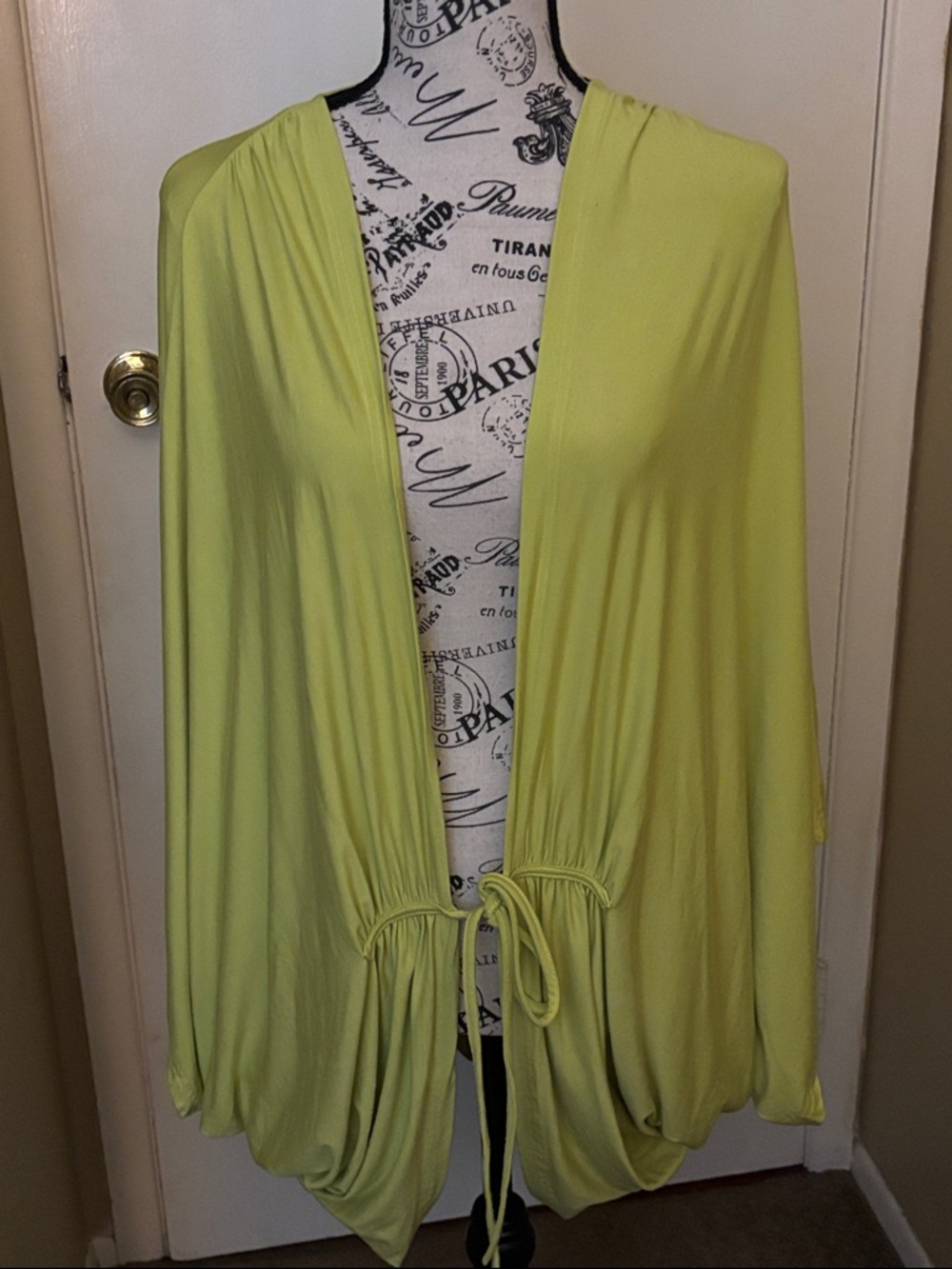 Light Lime Open-Front Women's shrug
